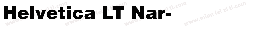 Helvetica LT Nar字体转换